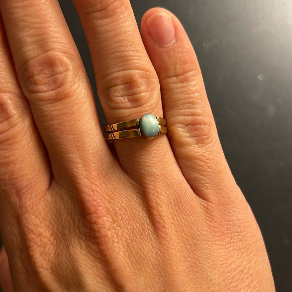 14k gold reversible ring